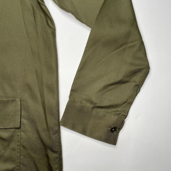 Nicobar Women's Military Utility Green Shirt Jacket Tencel Size Medium Chic - Picture 7 of 12